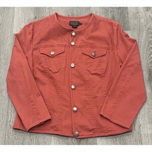 Pendleton Woolen Mills Orange Button Front Long Sleeve Casual Jacket‎ Women's PL
